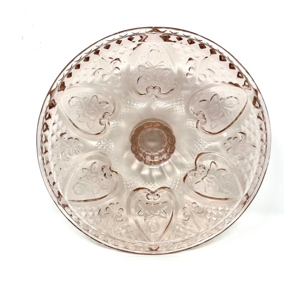 Vintage Pink KIG Malaysia Pressed/Depression Glass Candy/Trinket Dish - Picture 8 of 8